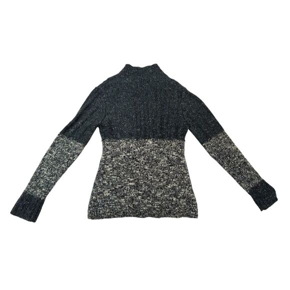 BKE Boutique Womens Large 2-tone Knit Cardigan With Faux Fur Trim - Picture 3 of 6